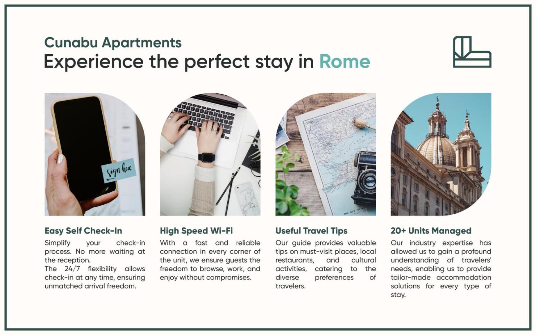 Cunabu Apartments Giolitti 罗马 外观 照片